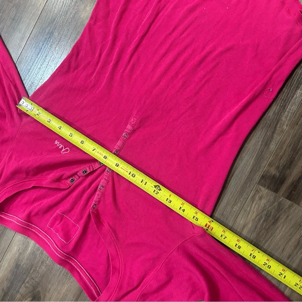 Aeropostale Pink Long Sleeve Henley - Picture 3 of 4